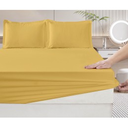 Linge de lit moutarde chic