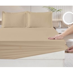 Linge de lit sable doré
