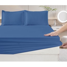 Linge de lit bleu jeans