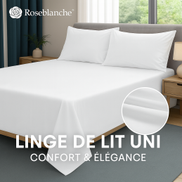 Linge de lit blanc