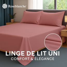 Linge de lit vieux rose