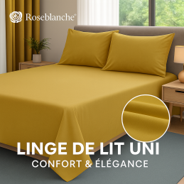 Linge de lit moutarde chic