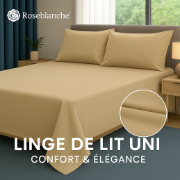 Linge de lit sable doré