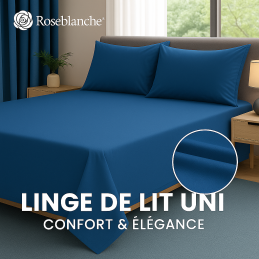 Linge de lit bleu jeans