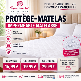 PROTEGE MATELAS MATELASSÉ...